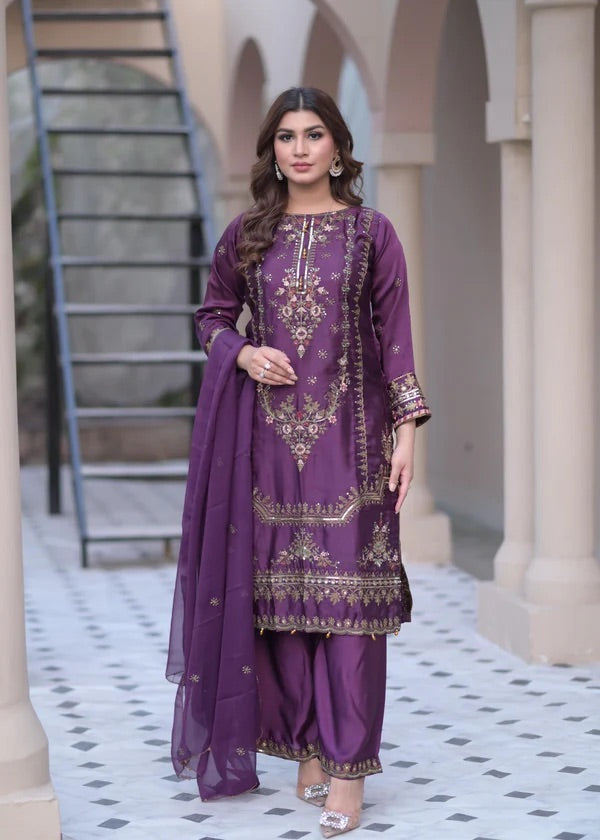 Celestia Plum Silken