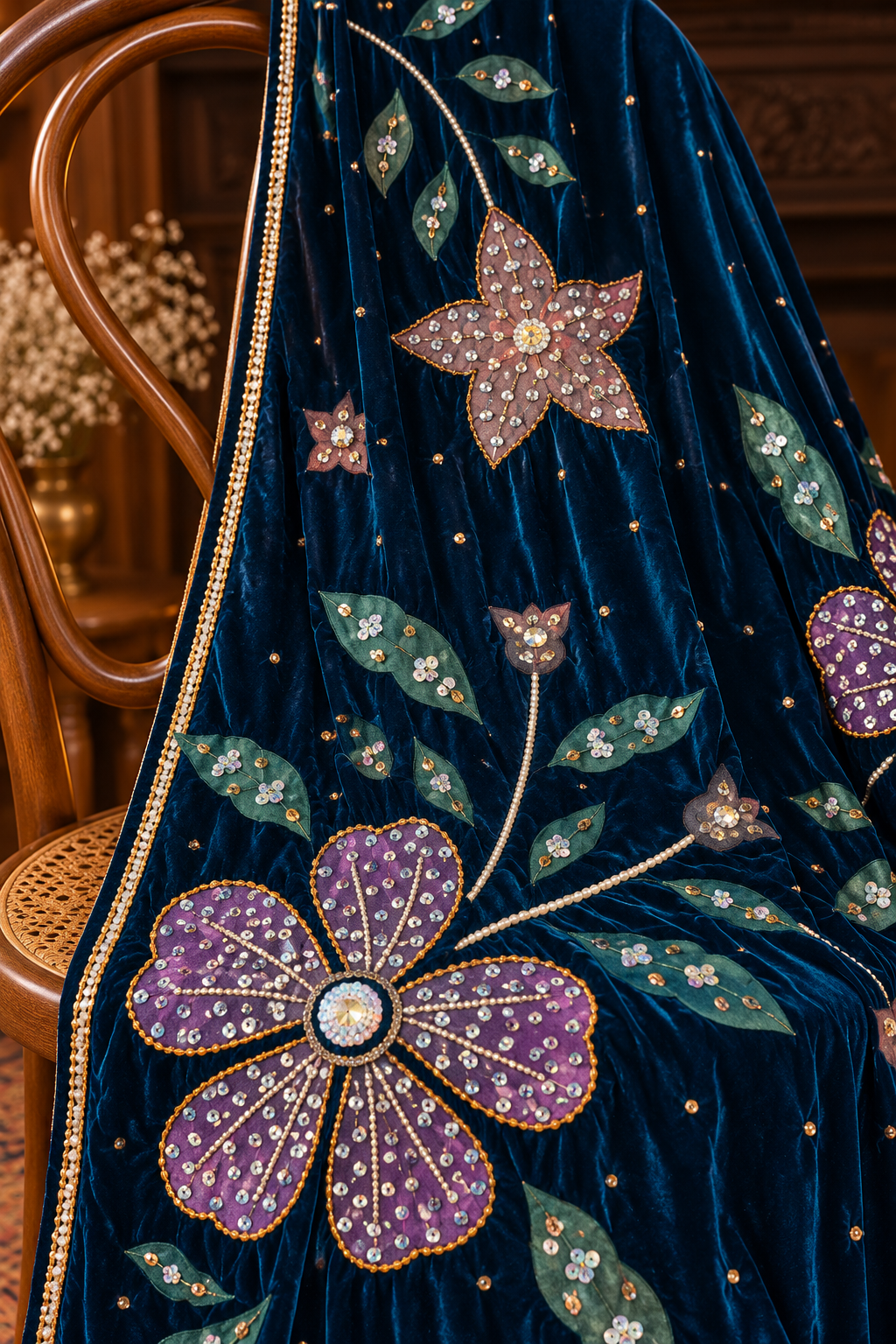 Aleira Teal Shawl
