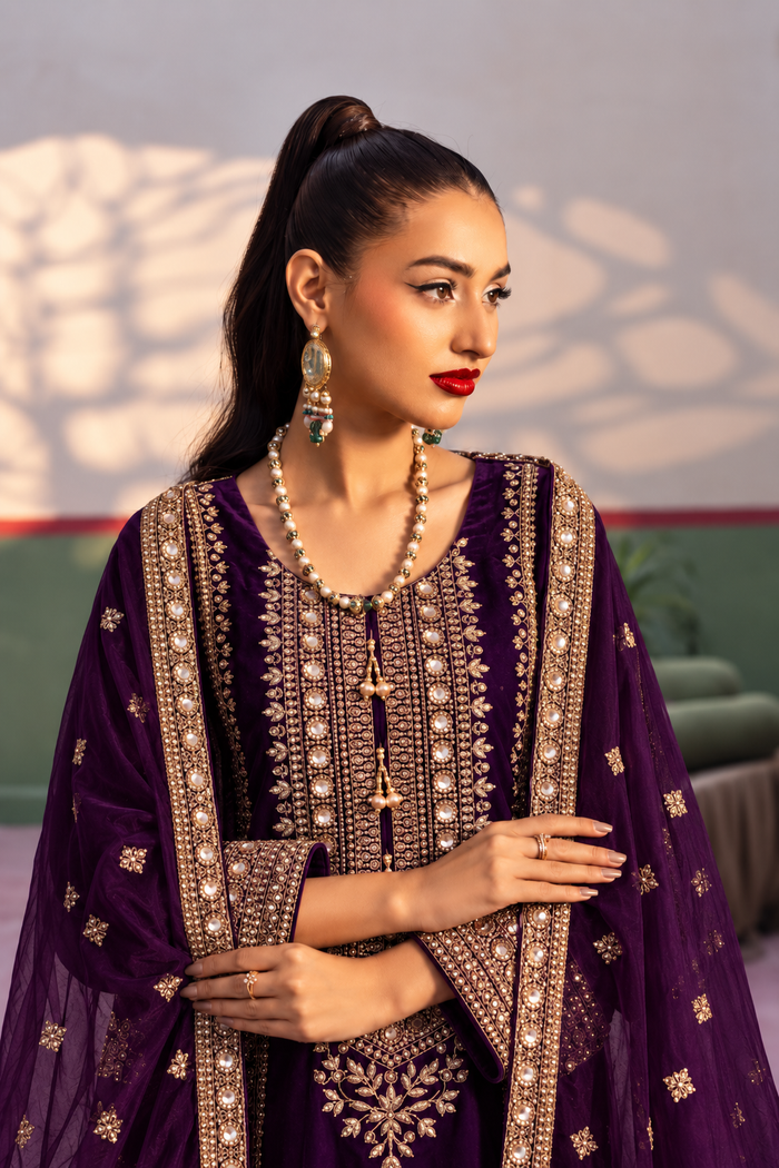Vareen Plum Velvet