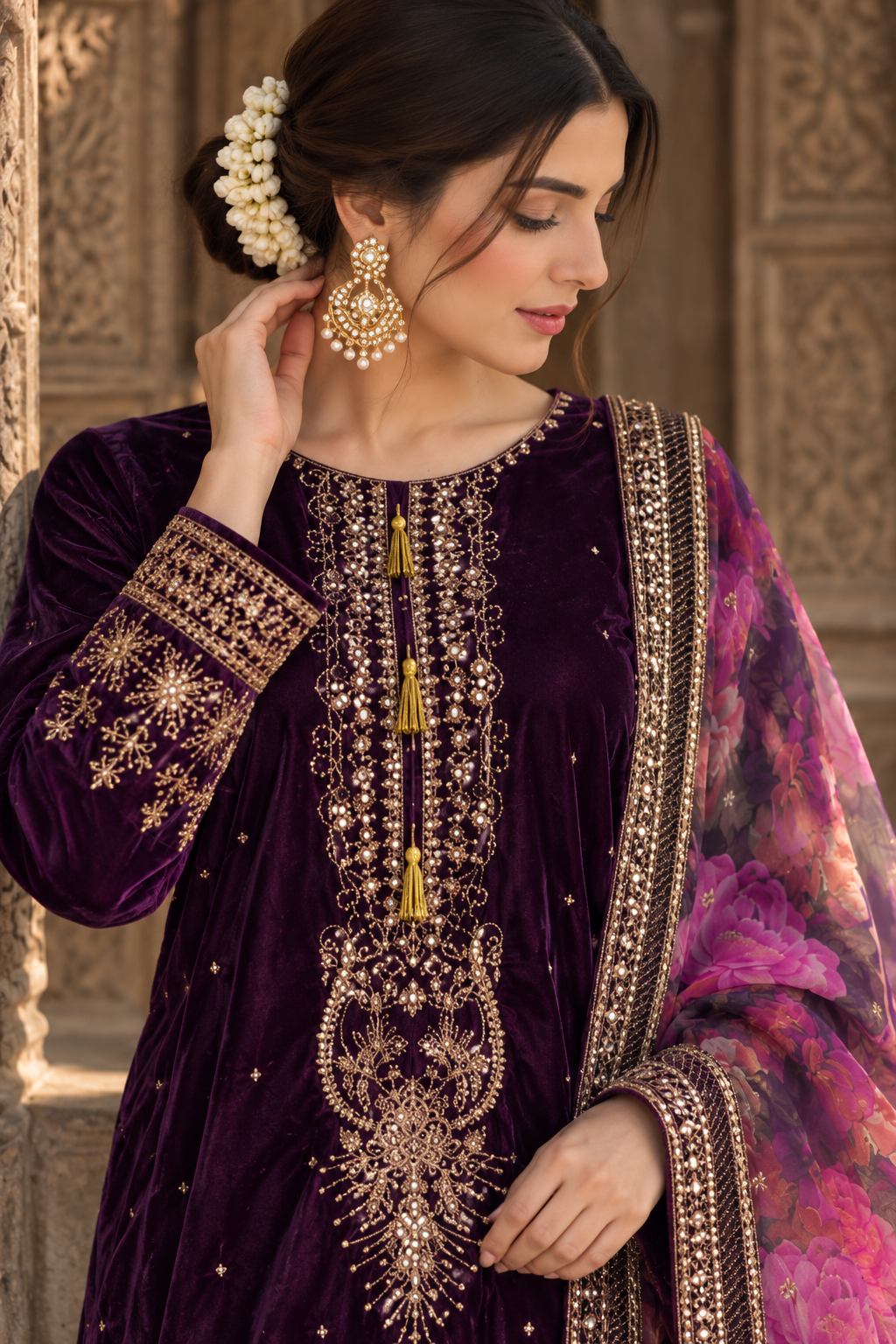 Zarafsha Plum Velvet