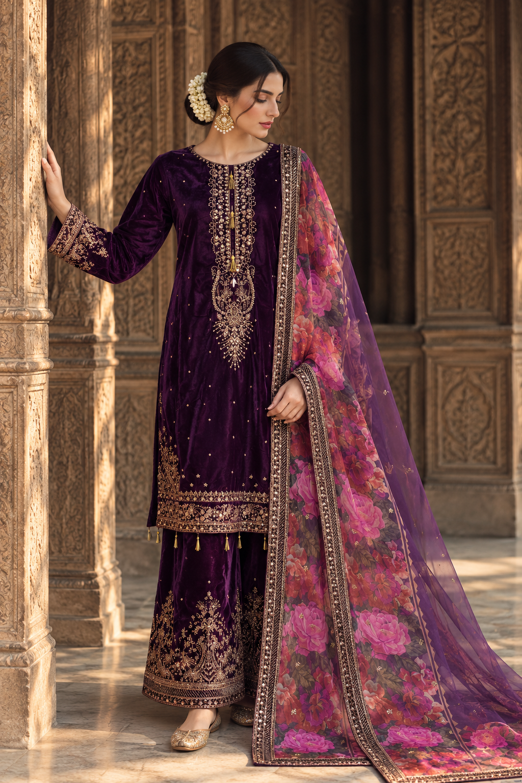 Zarafsha Plum Velvet