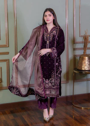 Roshana Plum Velvetine