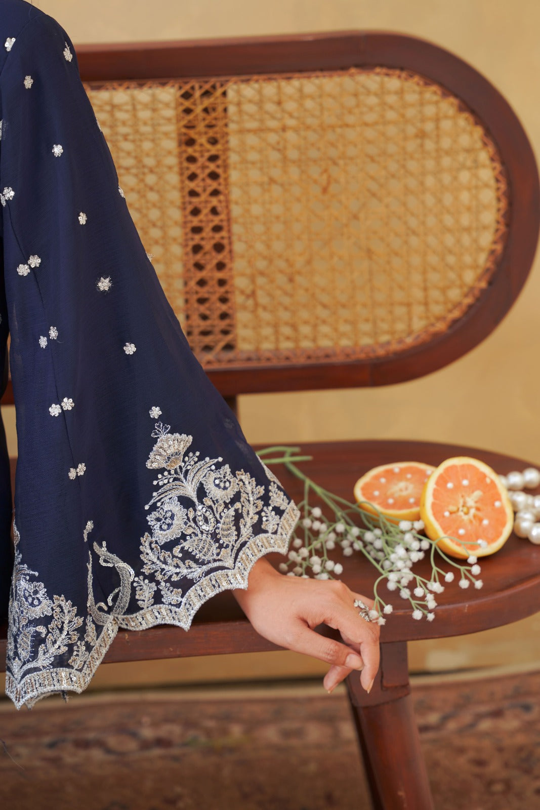 Mahpara Navy Blue