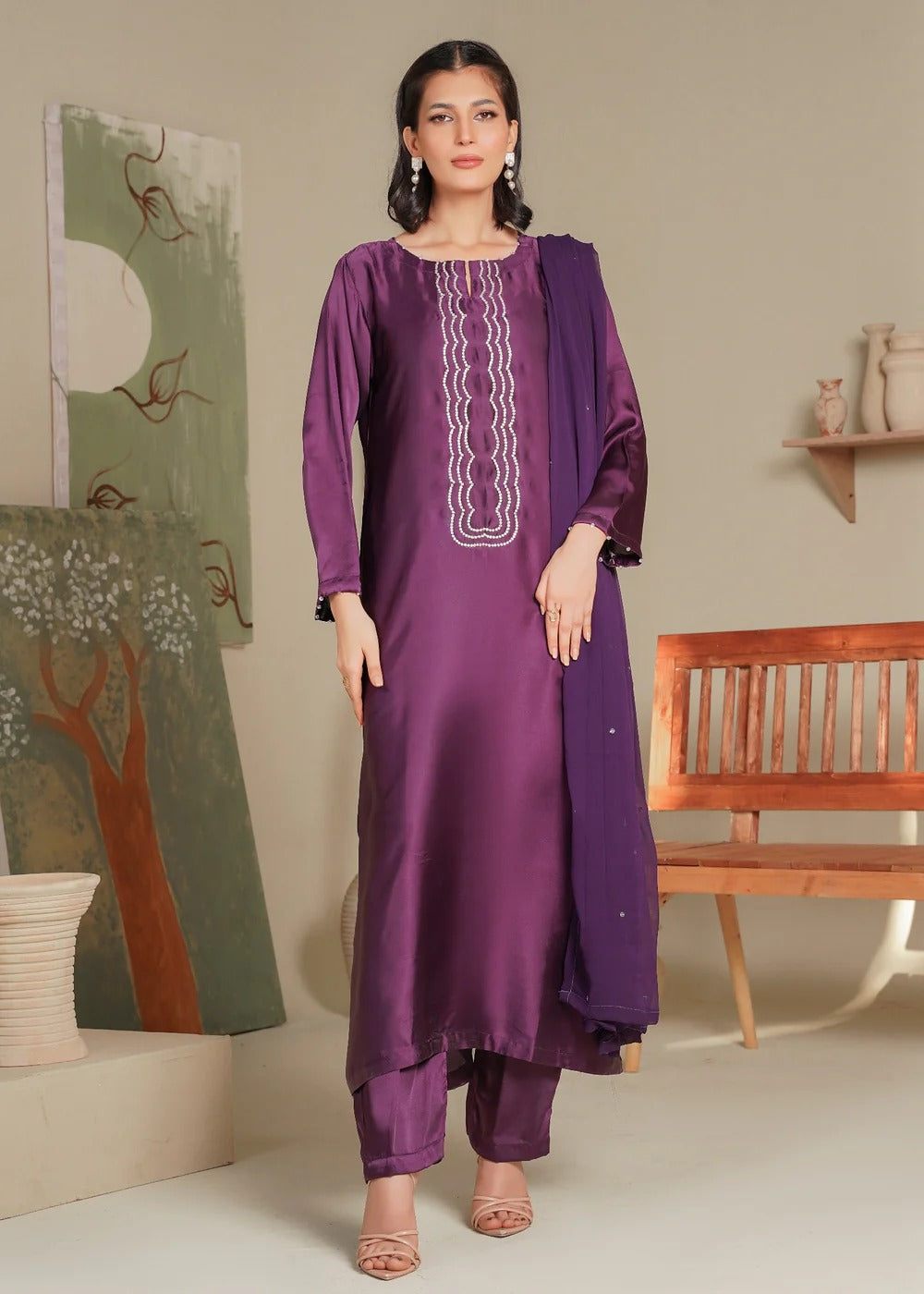 Hania Silken Plum