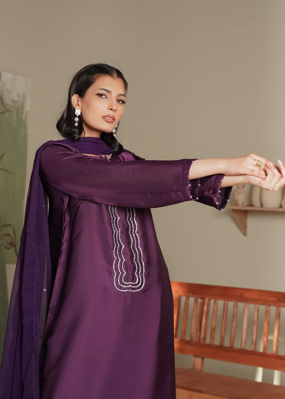 Hania Silken Plum