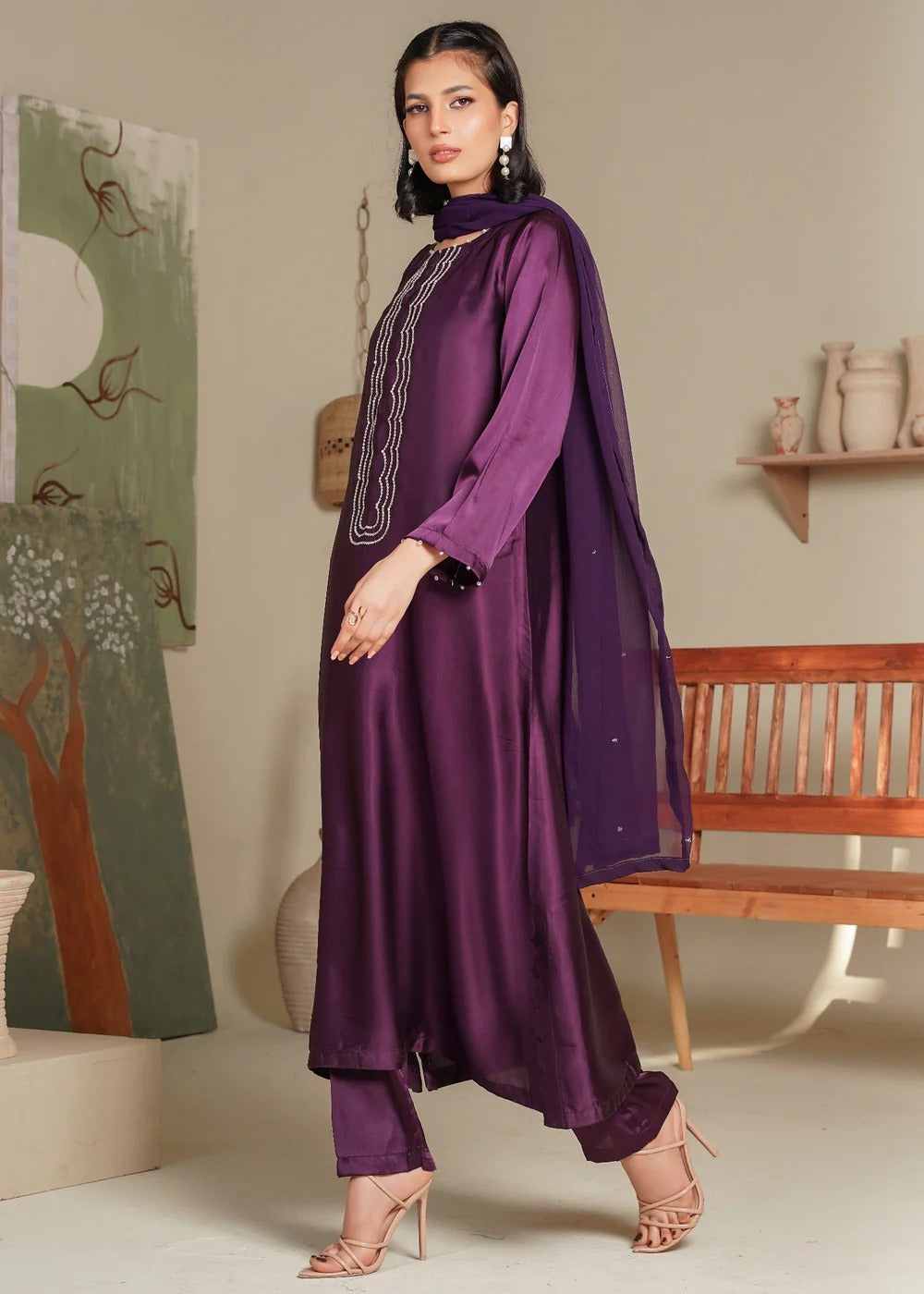 Hania Silken Plum